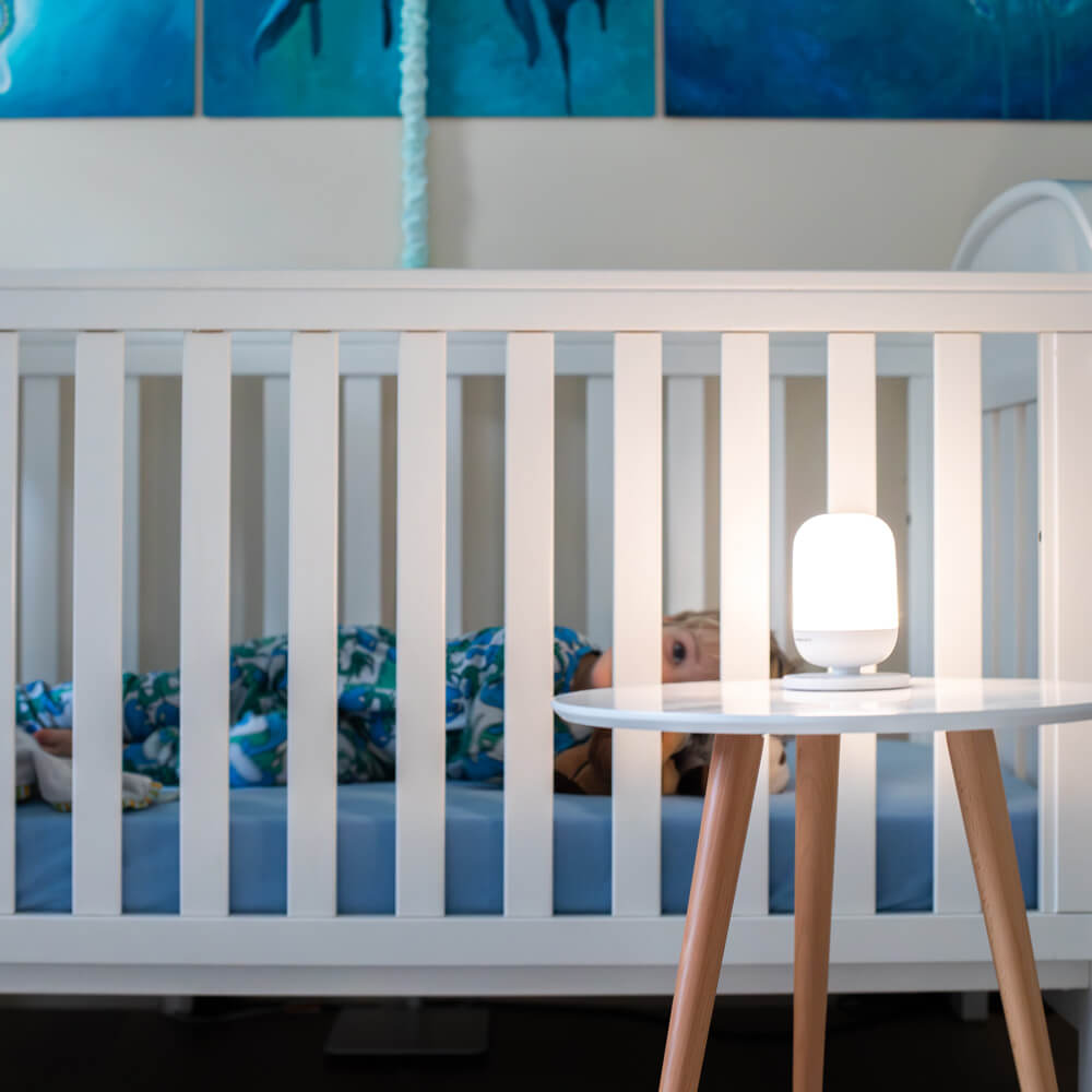 Tweetydreams nightlight sound machine in white light mode, baby sleep aid gift Australia